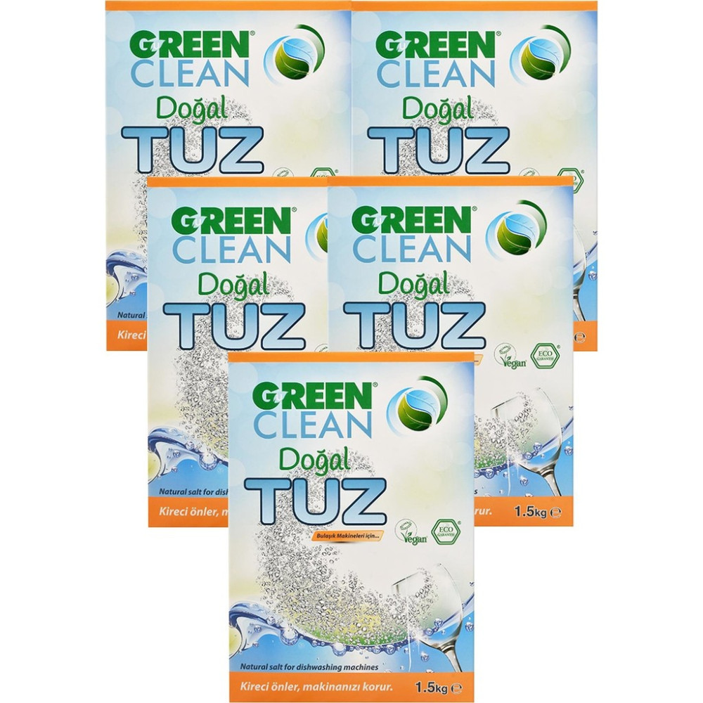 U Green Clean Bulaşık Makinası Tuz 1,5 kg 5'li Set Diğer Fiyatı
