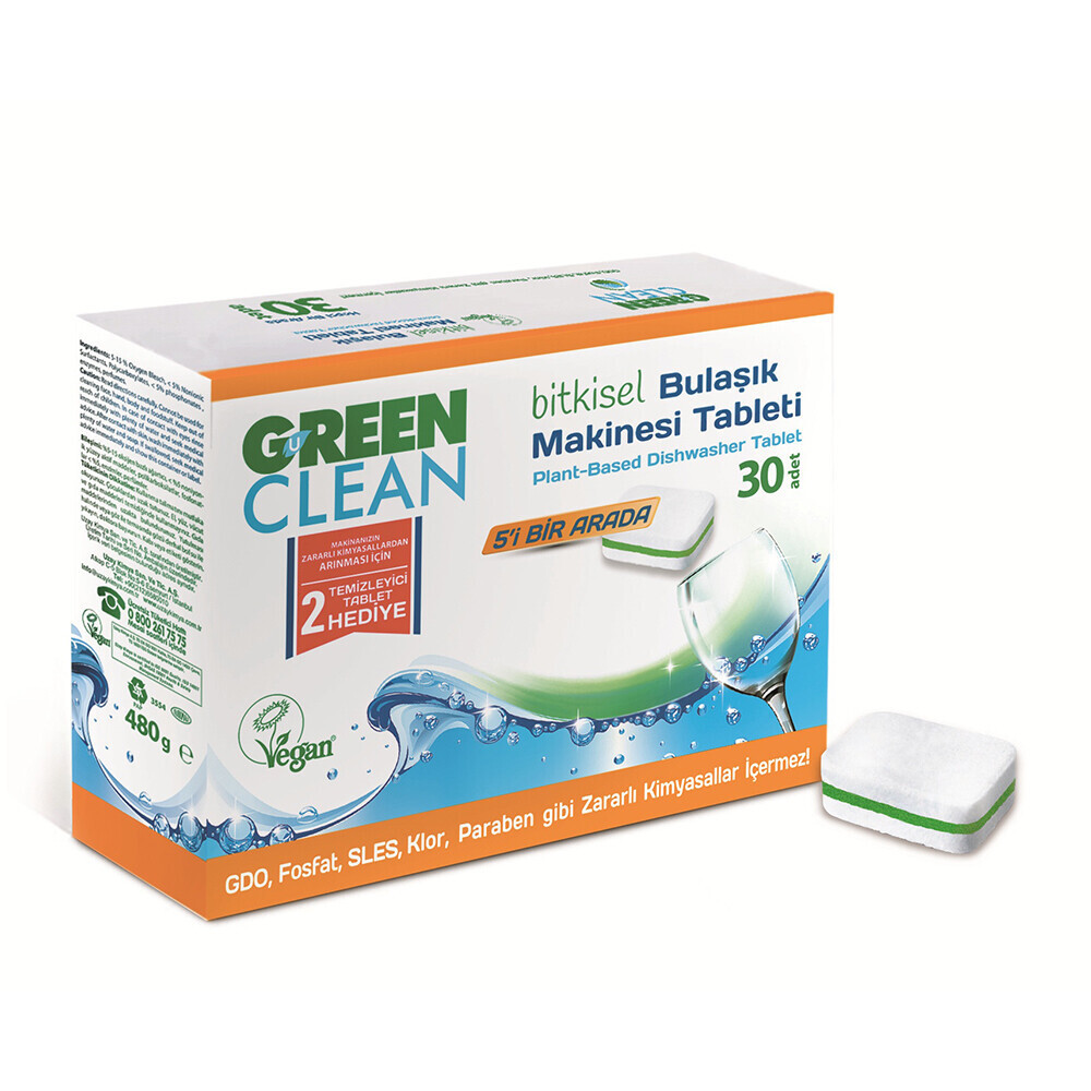 U Green Clean Bulaşık Makinesi Tableti 30'lu Bulaşık Yıkama Fiyatı
