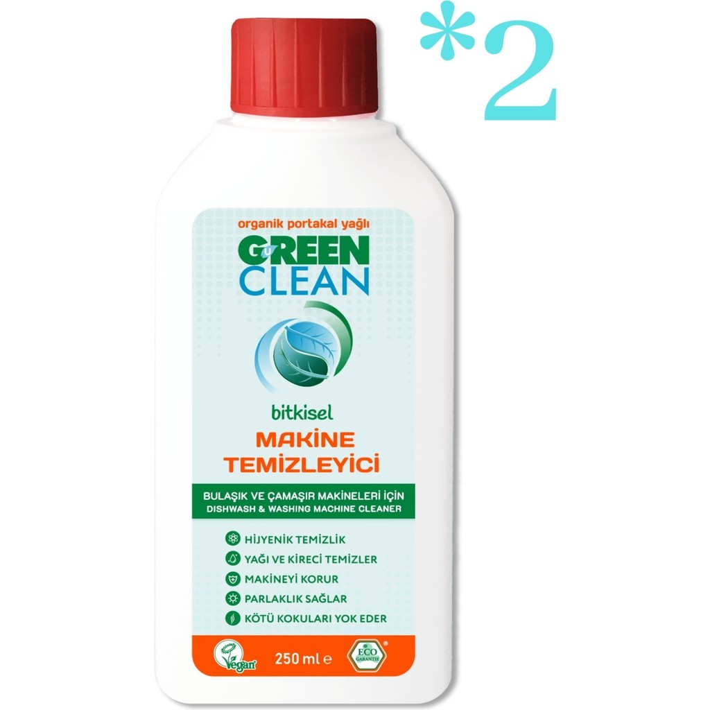 U green Clean green Clean Makine Temizleyici 250 ml Set*2 Diğer Fiyatı