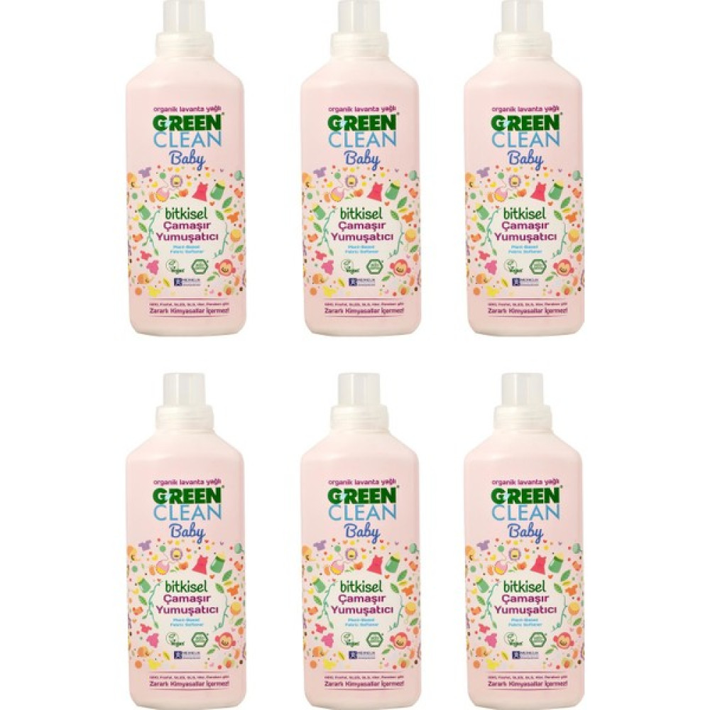 U Green Clean Organik Lavanta Yağlı Baby Çamaşır Yumuşatıcısı 1000 ml 6'lı Set Oto Boyaları Fiyatı