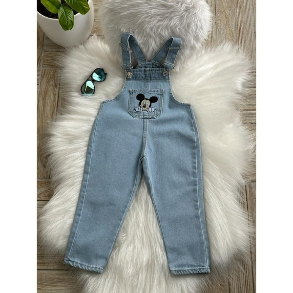 Ubbaa Kids Yeni Sezon Mickey Baskılı Erkek Çocuk Jean Tulum Slopet Kız Çocuk Mont Fiyatı