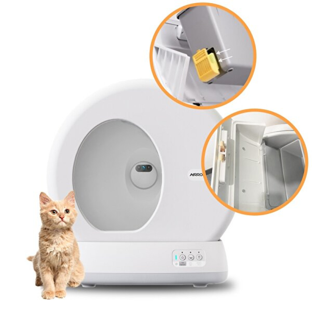 Ubtech Airrobo Ucat C10 Pro Plus Yeni Versiyon Kameralı Akıllı Otomatik Kedi Tuvaleti Evcil Hayvan Ürünleri Fiyatı