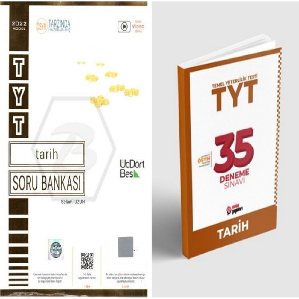 Üç Dört Beş Yayıncılık TYT Tarih Soru Bankası Üç Dört Beş Yayınları 2022 Model ve Metin 35 Deneme Sosyal Bilgiler Fiyatı