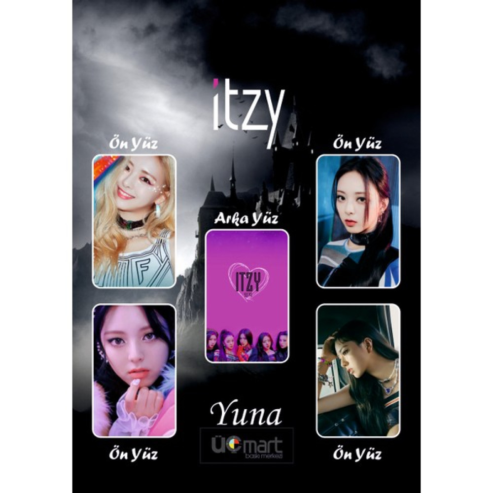 Üç Mart Baskı Merkezi Itzy-Yuna Photocard Yüksek Kalite (Fotokart,pc) - Yuna1 Fotokopi Kağıdı Fiyatı