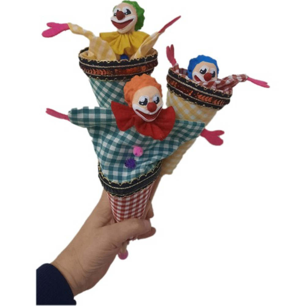 Uçaneller Kuklaevi 3'lü Sevimli Palyaço Külah Kukla Bebek Oyuncakları Fiyatı