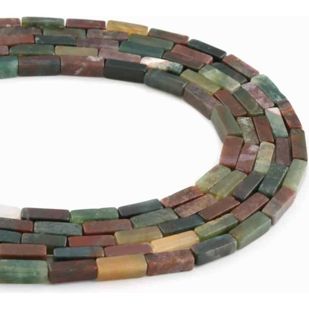 Uçar Doğal Taş Hint Akik Doğal Taş Dikdörtgen Kesim 4X13MM Dizi - Renkli - # Oyun & Hobi Fiyatı
