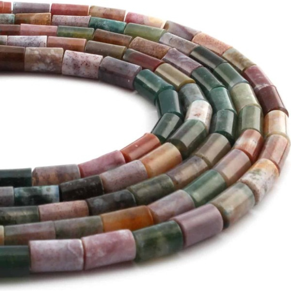 Uçar Doğal Taş Hint Akik Doğal Taş Silindir Kesim 5X8MM Dizi - Renkli - # Oyun & Hobi Fiyatı