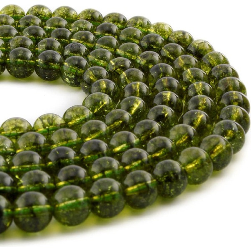 Uçar Doğal Taş Peridot Doğal Taş Parlak Küre Kesim 8mm Dizi - Koyu Yeşil - Unisize Oyun & Hobi Fiyatı