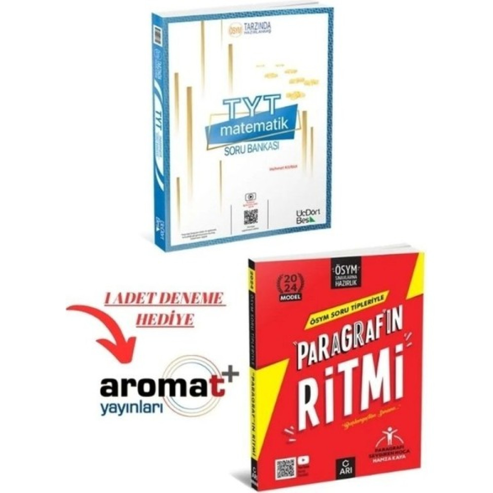 ÜçDörtBeş Yayınları 345 Üçdörtbeş 3 4 5 Tyt Matematik Paragrafın Ritmi Ösym Tarzında+ 1 Adet Aromat Deneme Matematik Fiyatı