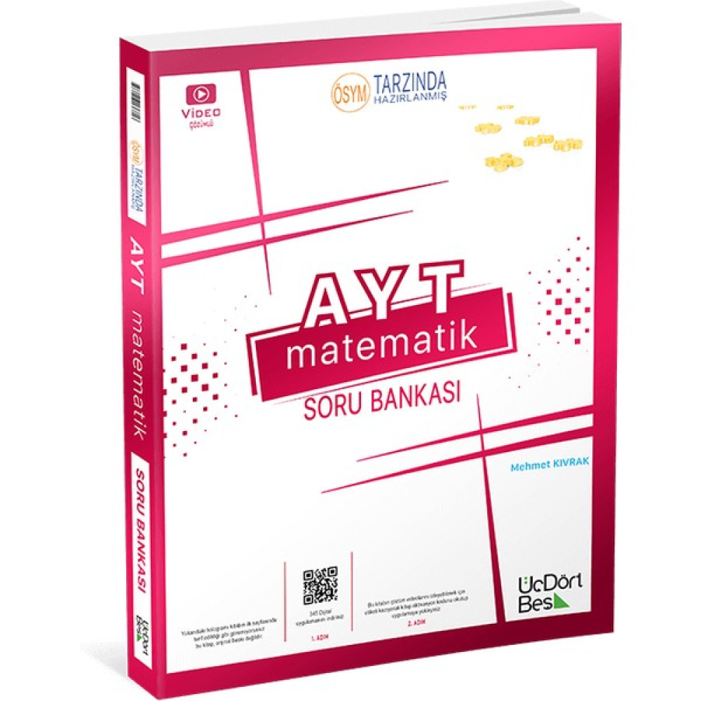 ÜçDörtBeş Yayınları Ayt Matematik Soru Bankası Üçdörtbeş 345 (Bolnot'a Özel Güncel Içeriğe Sahiptir) Matematik Fiyatı