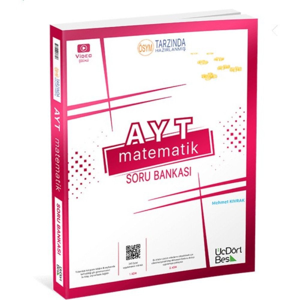 ÜçDörtBeş Yayınları Ayt Matematik Soru Bankası Üçdörtbeş 345 Yayınları Matematik Fiyatı