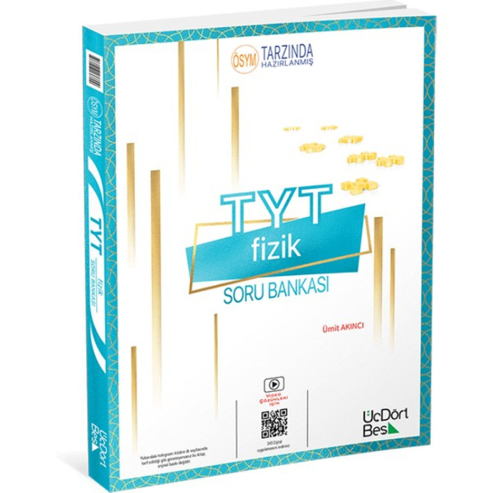 ÜçDörtBeş Yayınları TYT Fizik Soru Bankası Fizik Fiyatı