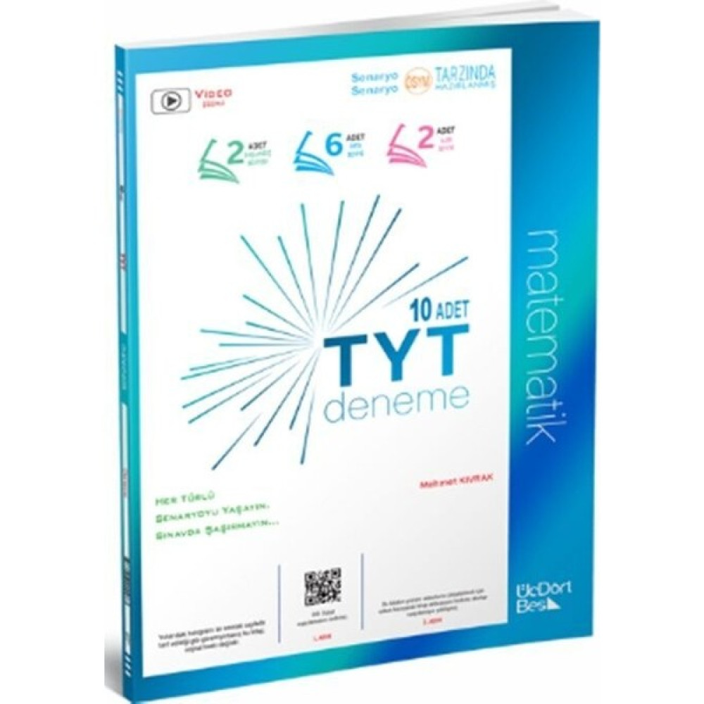 Üçdörtbeş Yayınları Tyt Matematik 10 Lu Deneme Matematik Fiyatı