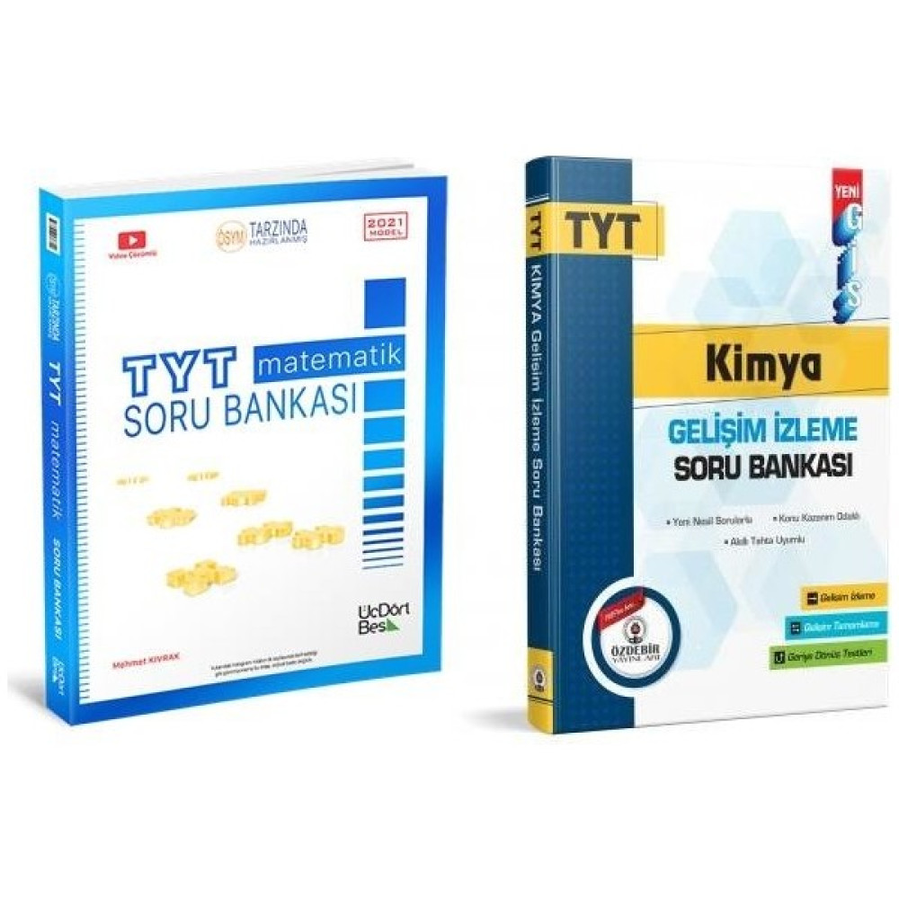 ÜçDörtBeş Yayınları TYT Matematik Soru Bankası + Özdebir Kimya Matematik Fiyatı