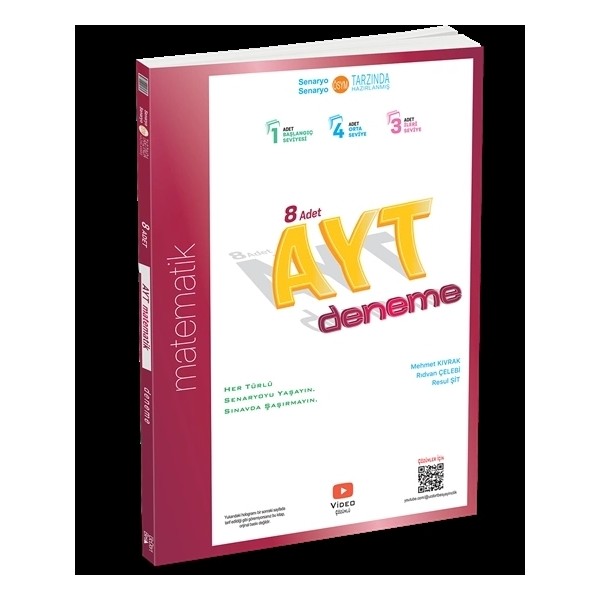 ÜçDörtBeş Yayınları Üç Dört Beş Yayınları AYT 8'li Matematik Deneme Seti Üniversite Hazırlık İçin 8 Adet Diğer Fiyatı