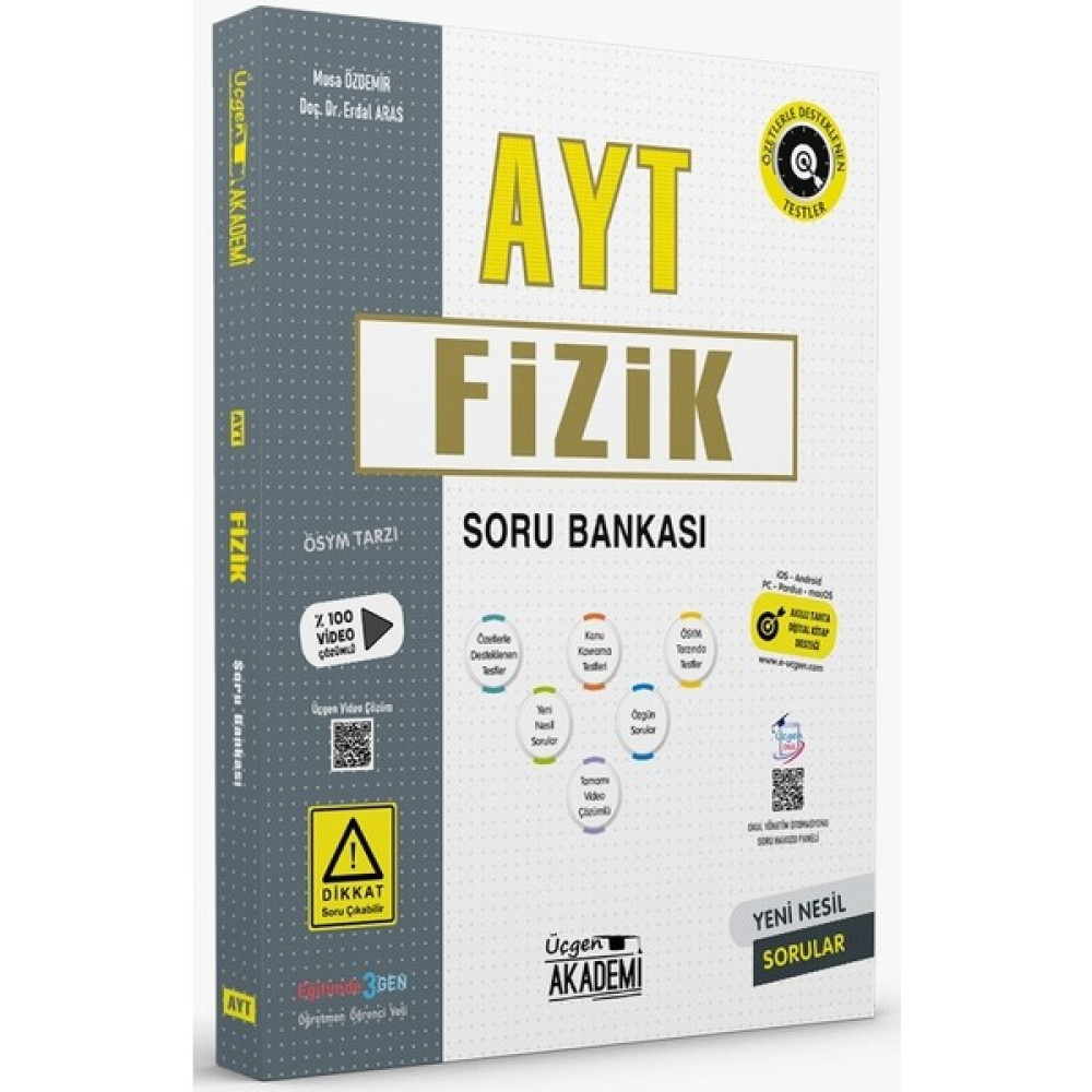 Üçgen Akademi Ayt Fizik Soru Bankası 2023 Kaynak Kitapları Fiyatı