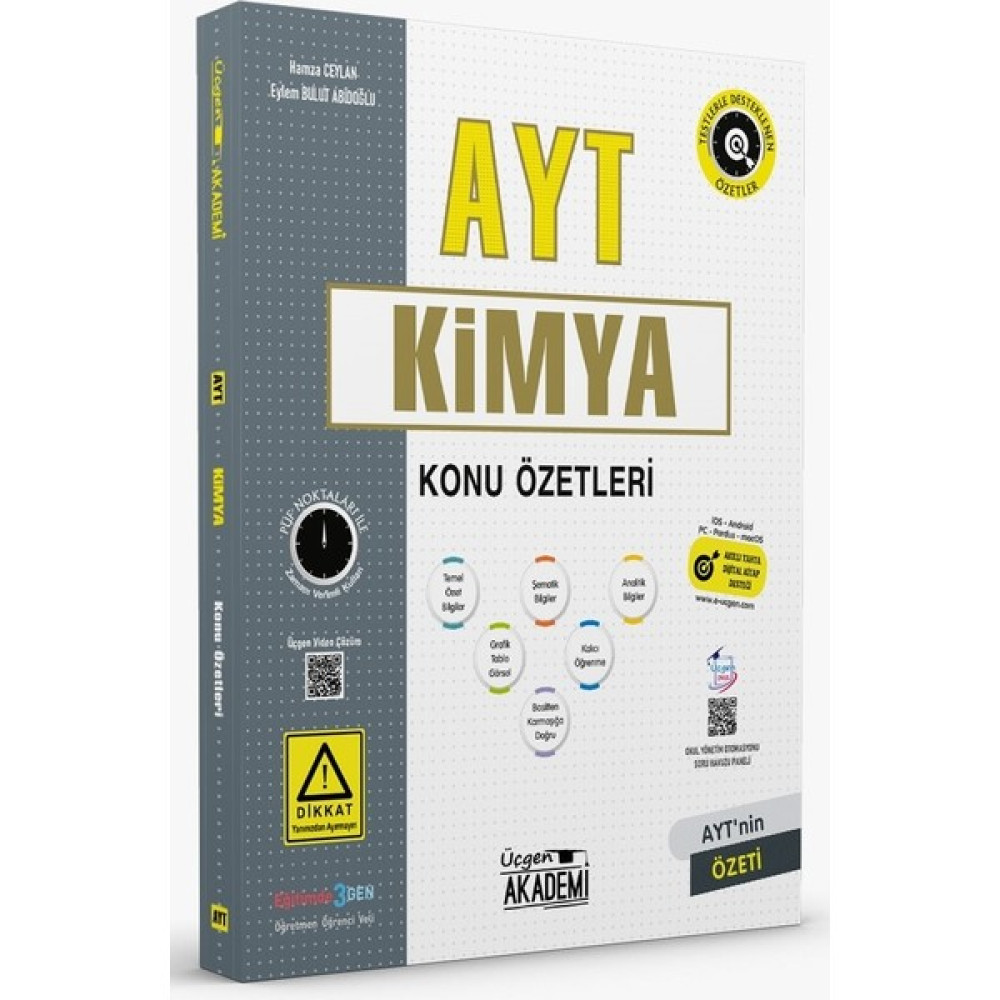 Üçgen Akademi Ayt Kimya Konu Özeti 2023 Kaynak Kitapları Fiyatı