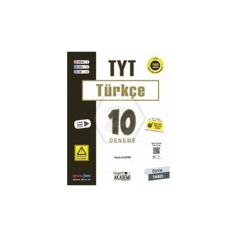 Üçgen Akademi TYT Türkçe - 10 Lu Deneme Sınavı Temel Yeterlilik Testi (TYT) Fiyatı