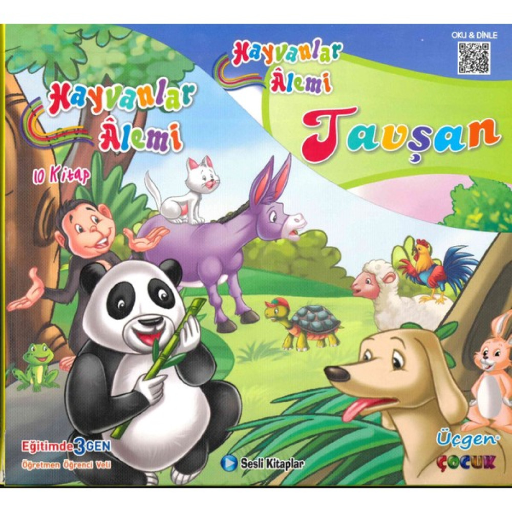 Üçgen Çocuk Hayvanlar Alemi Serisi - 10 Kitap Diğer Fiyatı
