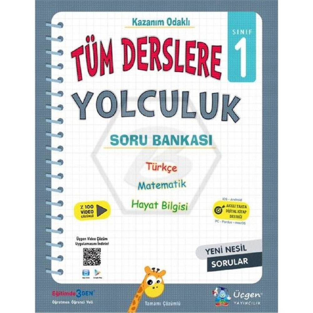 Üçgen Yayıncılık 1. Sınıf Tüm Derslere Yolculuk Soru Bankası Tüm Dersler Fiyatı