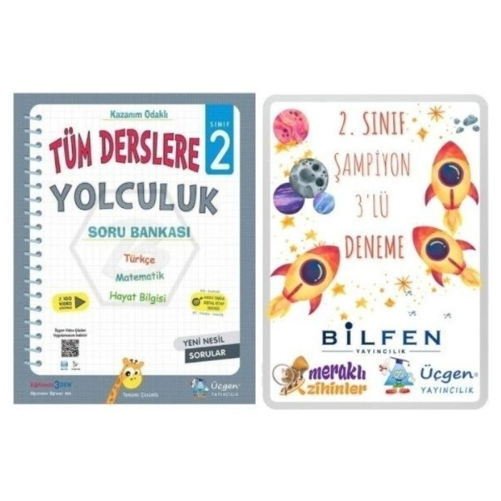 Üçgen Yayıncılık 2. Sınıf Tüm Derslere Yolculuk + 3'lü Deneme Bilfen Yayıncılık-Meraklı Zihinler-Üçgen Kaynak Kitapları Fiyatı