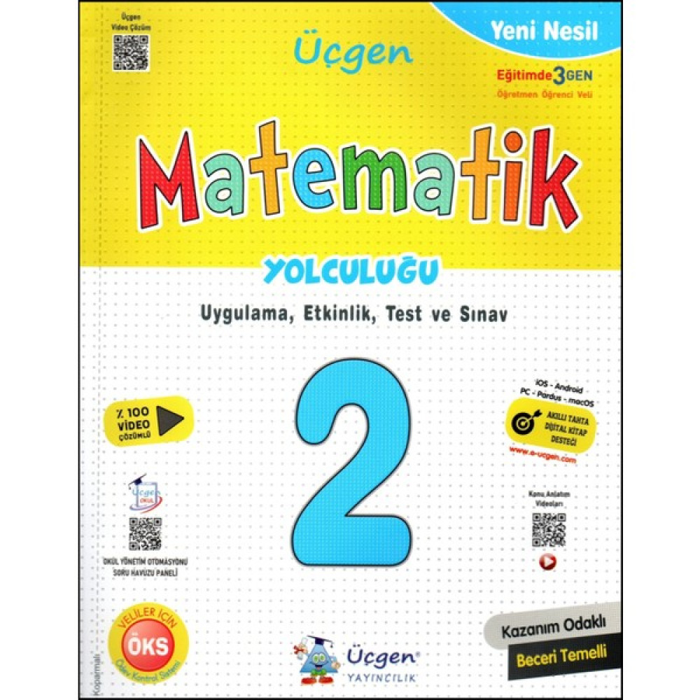 Üçgen Yayıncılık 2. Sınıf Yeni Nesil Matematik Yolculuğu (Ciltli) Matematik Fiyatı