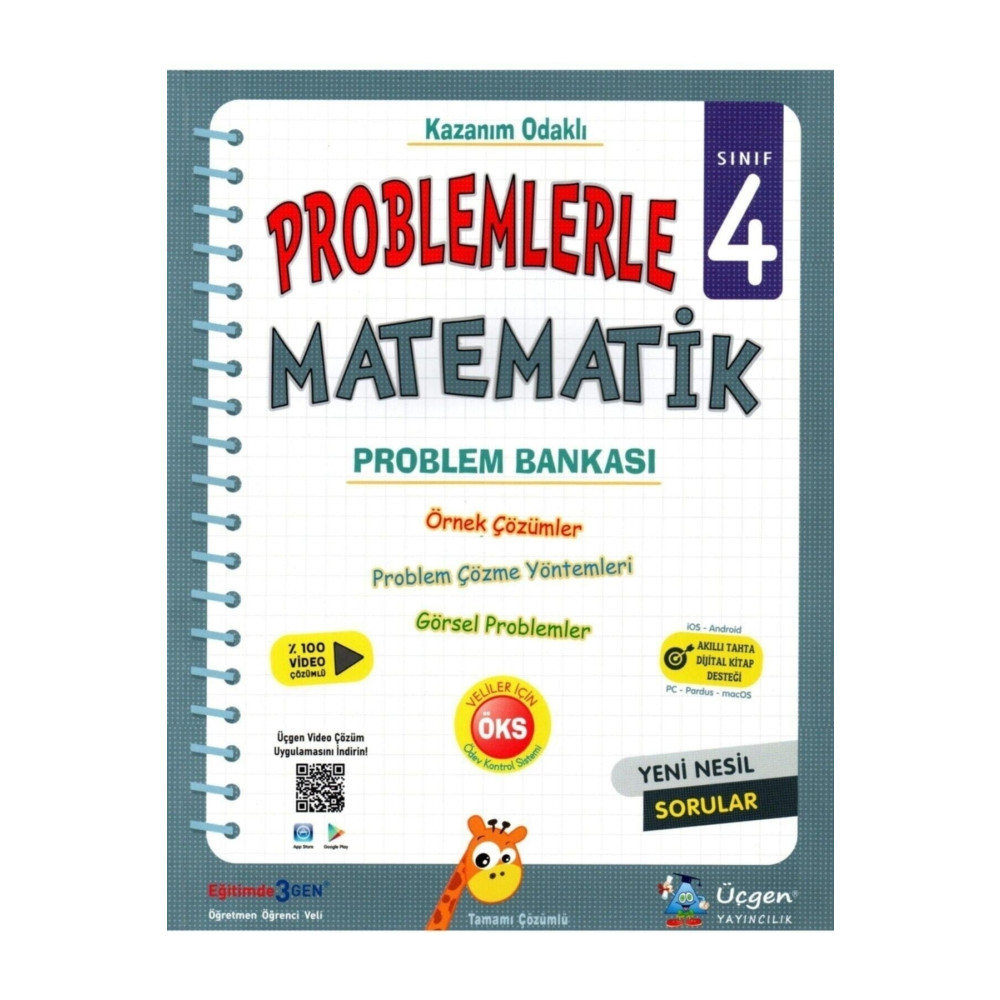 Üçgen Yayıncılık 4. Sınıf Problemlerle Matematik Problem Bankası Yardımcı Kitaplar Fiyatı