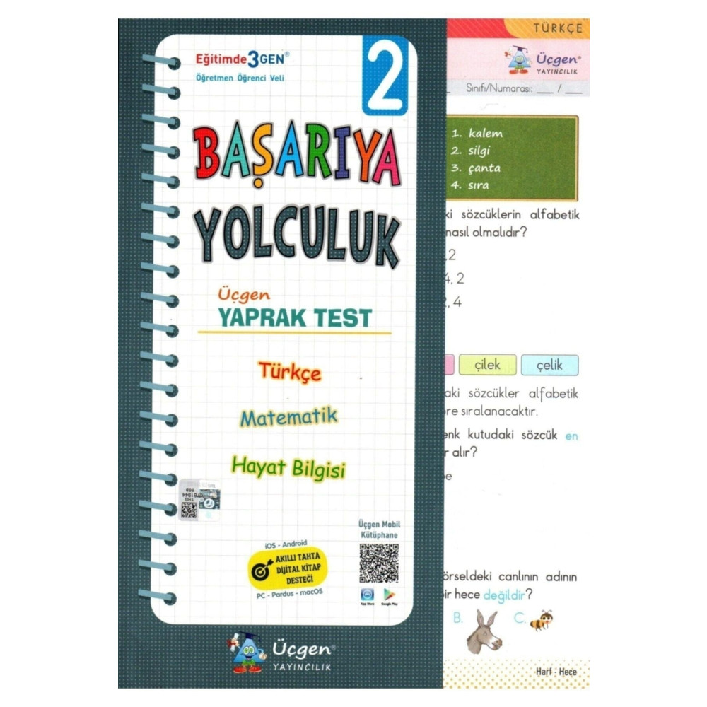 Üçgen Yayıncılık Üçgen 2. Sınıf Başarıya Yolculuk Tüm Dersler Yaprak Test Yardımcı Kitaplar Fiyatı