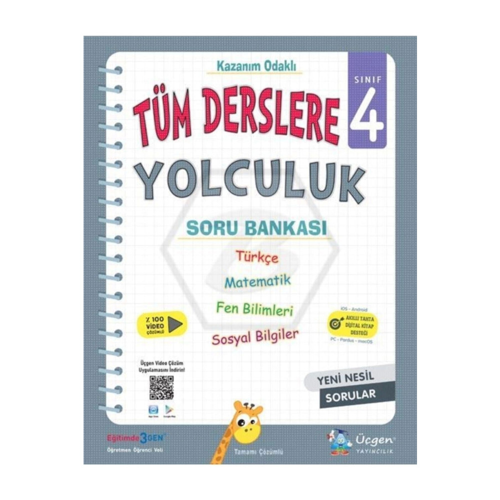 Üçgen Yayıncılık Üçgen 4 Sınıf Tüm Derslere Yolculuk - Yeni Yardımcı Kitaplar Fiyatı