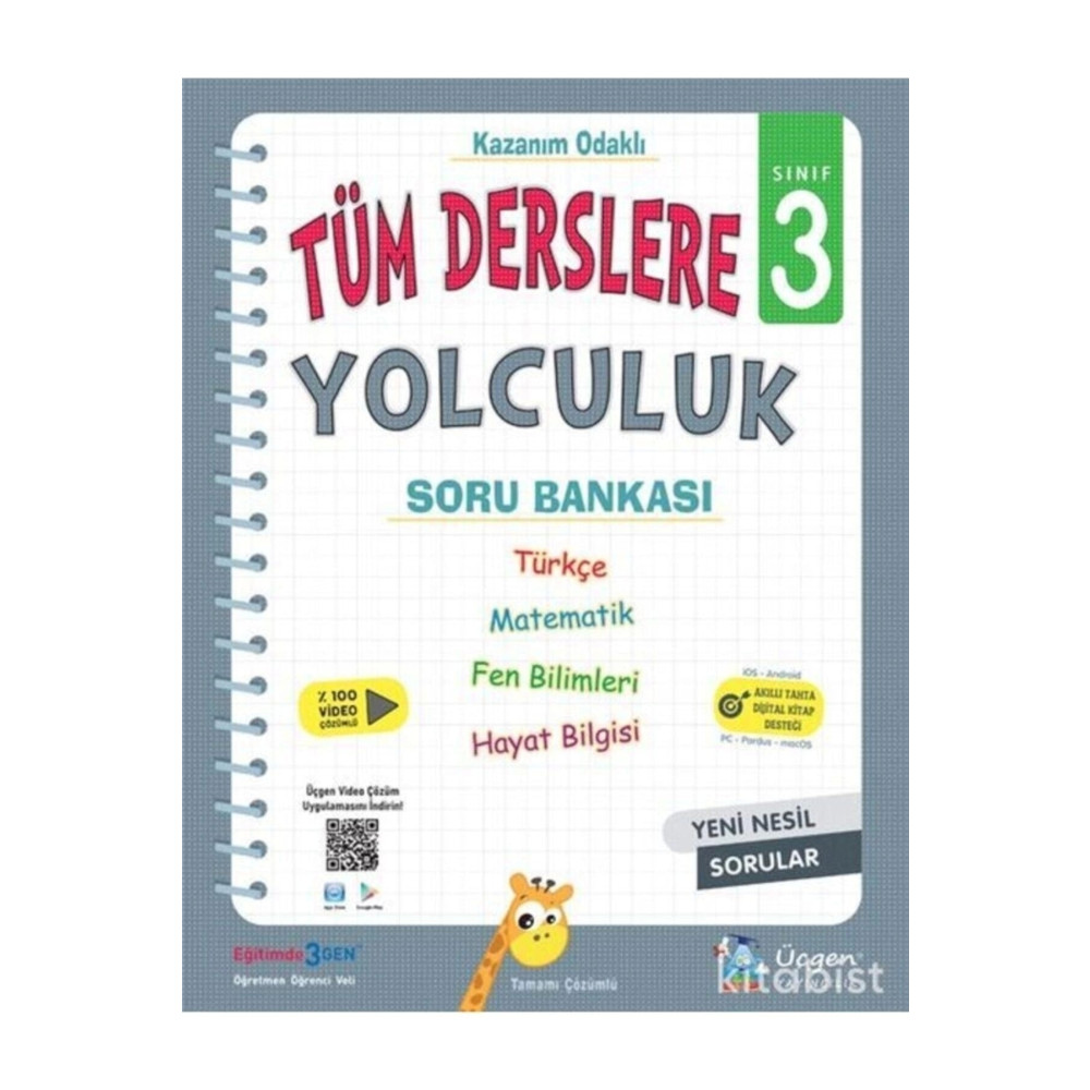 Üçgen Yayıncılık Üçgen Yayınları 3. Sınıf Tüm Derslere Yolculuk Soru Bankası Yardımcı Kitaplar Fiyatı