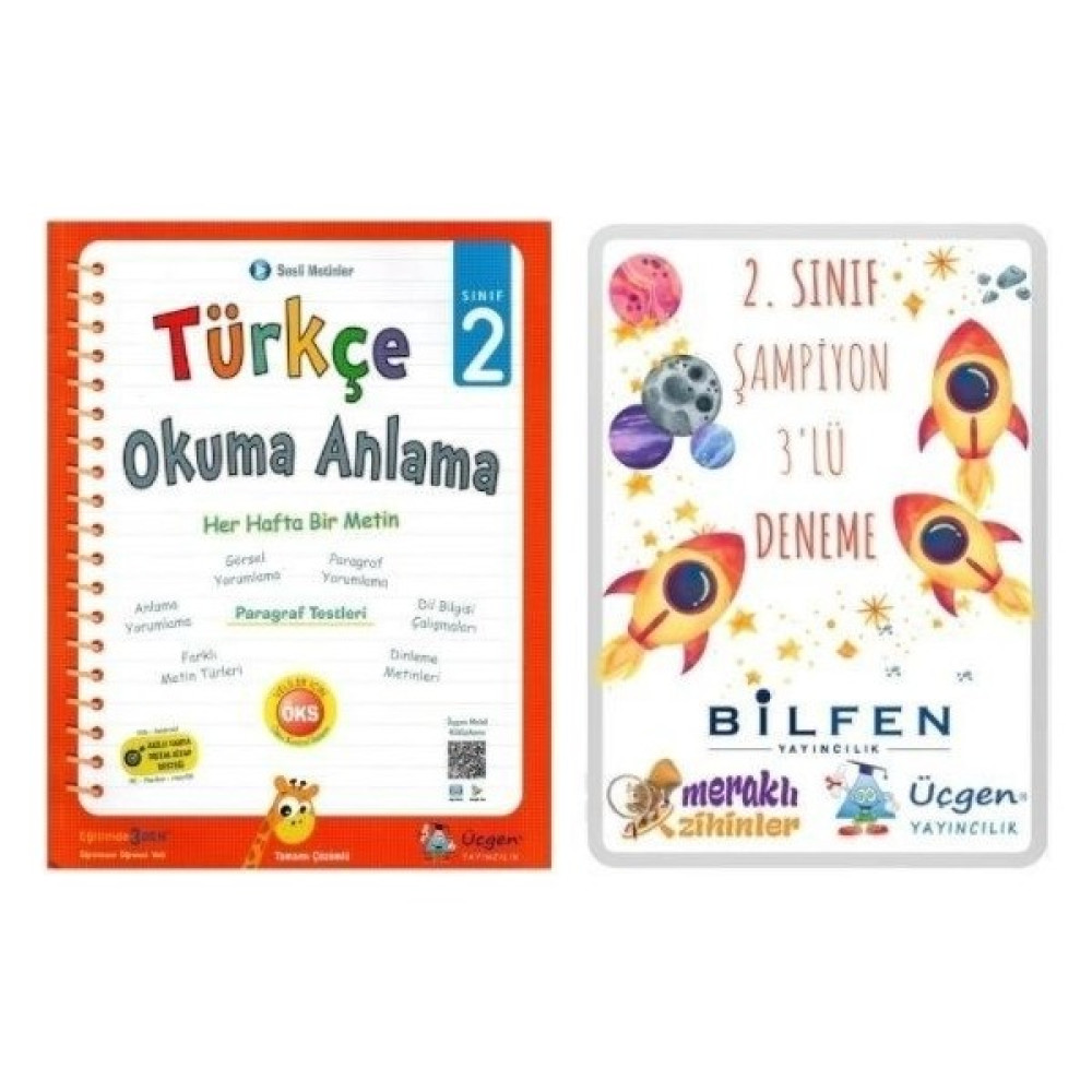 Üçgen Yayınları 2. Sınıf Türkçe Okuma Anlama Kitabı + 3'lü Deneme Bilfen Yayıncılık-Meraklı Zihinler-Üçgen Kaynak Kitapları Fiyatı