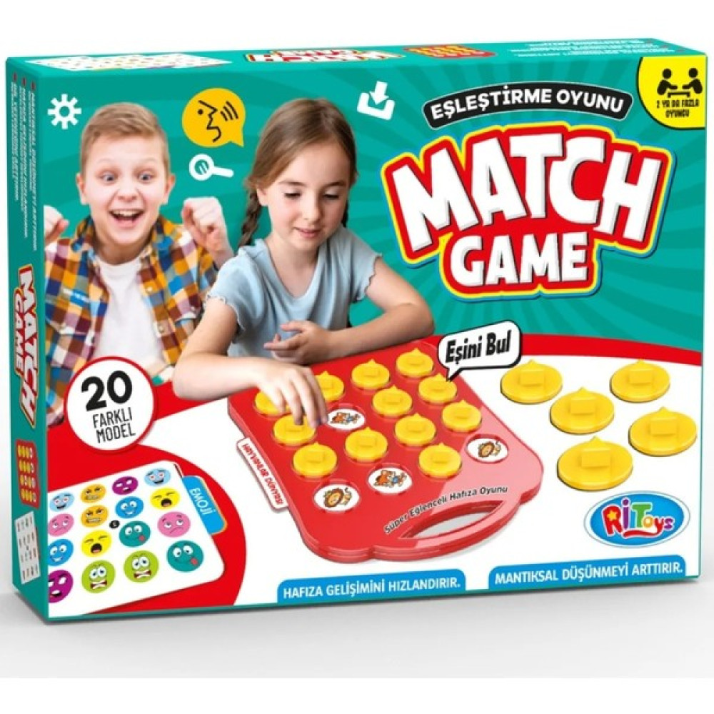 Uconex Match Game Eşini Bul Game Eğitici Eşleme ve Hafıza Oyunu - Karışık Çok Renkli Oyun Seti Fiyatı