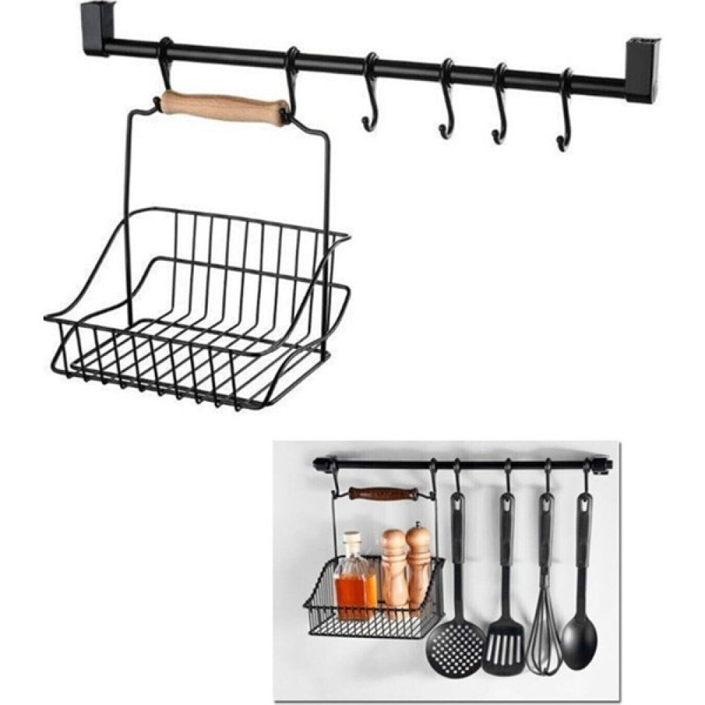 Ucr Home Ferforje Metal Retro Askılı Sepet Düzenleyici Sepet Mutfak Gereçleri Fiyatı
