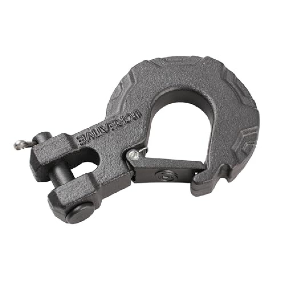 Ucreative Recovery 5/16 inch Clevis Slip Hook with Safety Latch - Heavy Duty Forged Steel Towing Winch Hook for ATV UTV