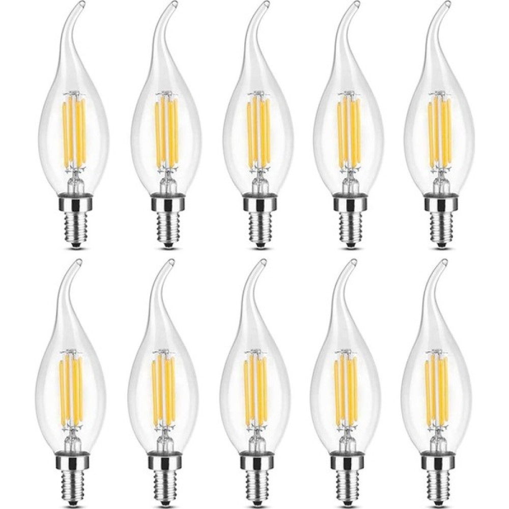 Ucuz Geldi Rustik LED Ampul 4W E 14 ince Duy Gün Işığı 3200K 10 Adet ERD23 Lambam Dimmerli Kıvrık Mum Ampul Tasarruflu Ampul Fiyatı