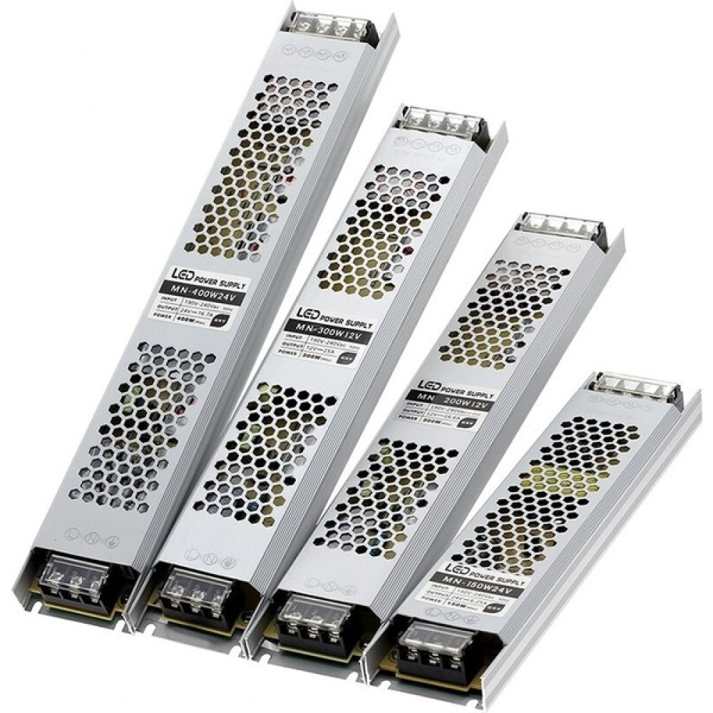 Ucuz Geldi Ultra Slim 10 Amper Sessiz Şerit LED Trafosu Alüminyum Kasa 12V LED Trafo Adaptör Led Aydınlatmalar Fiyatı