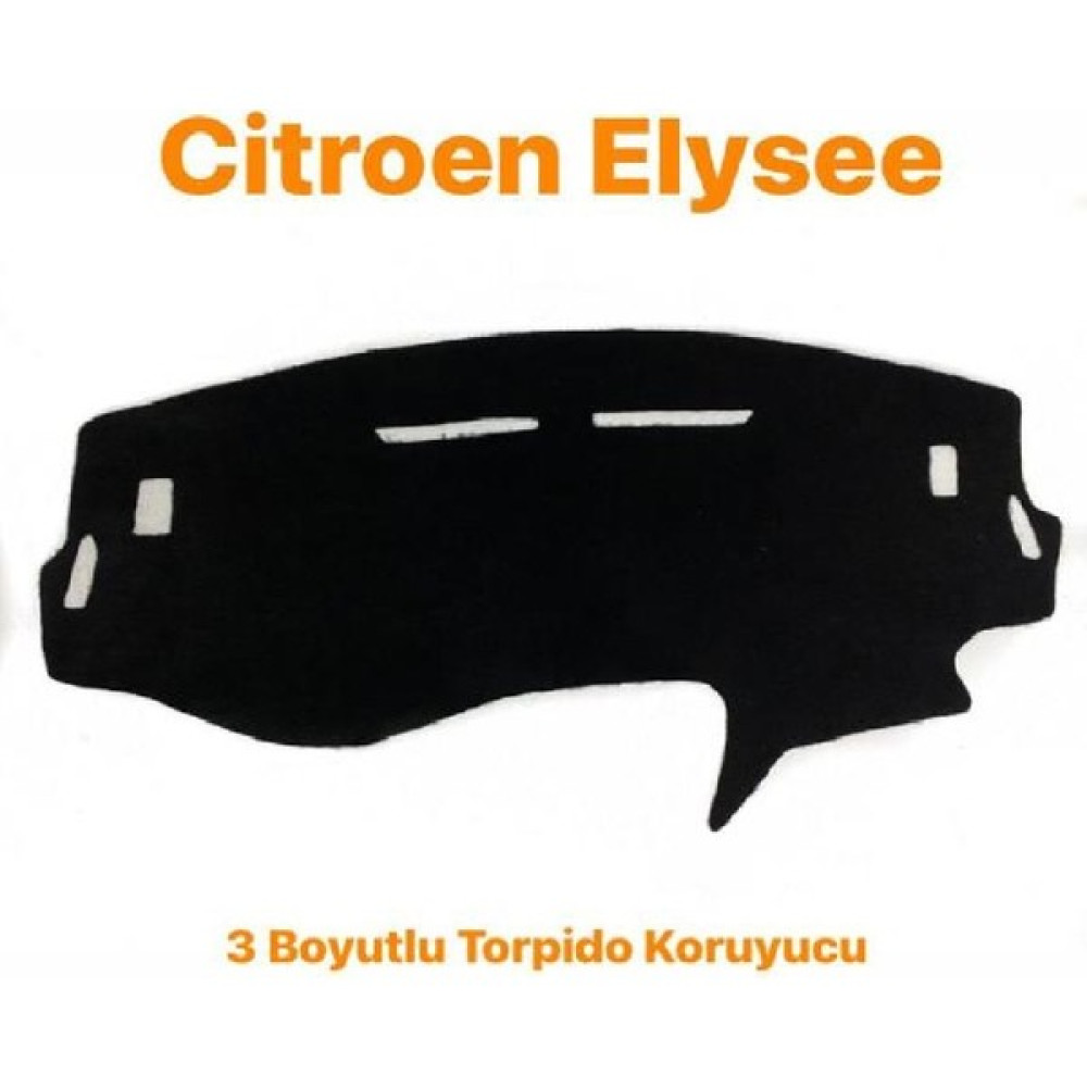 Ucuz Oto Kılıfı Citroen Elysee 3 Boyutlu Vip Deri Torpido Örtüsü - Siyah Oto Boyaları Fiyatı