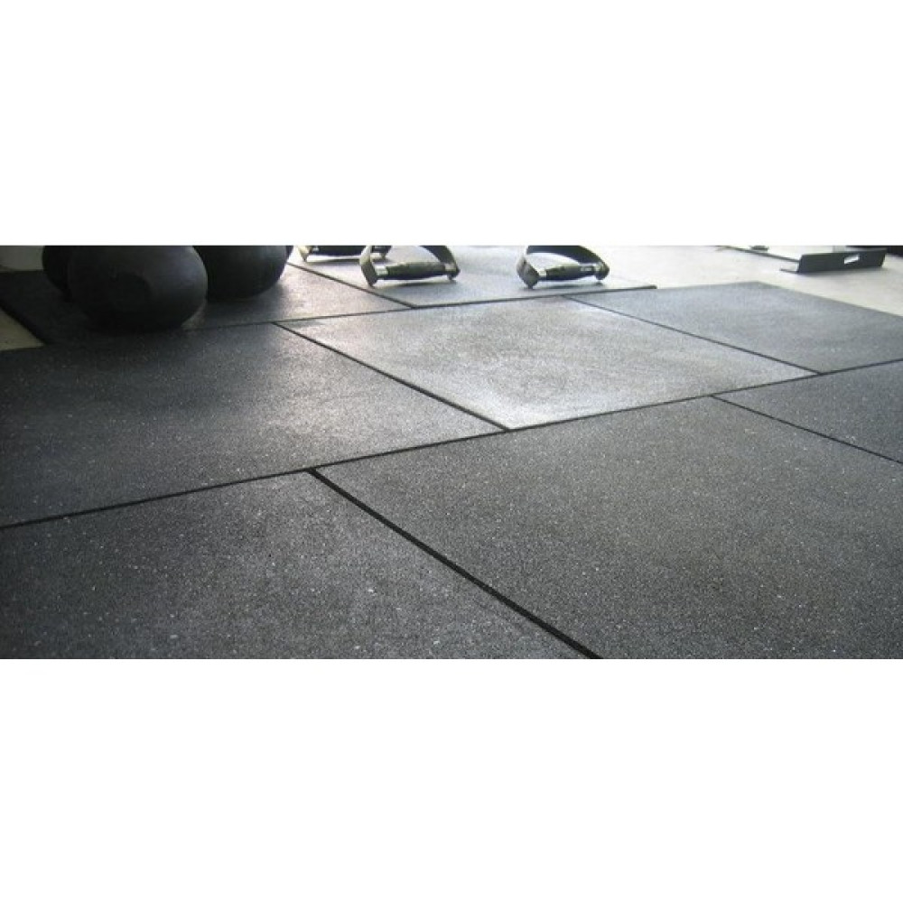 Ucuza Spor Kaucuk Zemin Kaplama 50 x 50 x 2 cm. - 50 x 50 cm - Siyah Parke Fiyatı