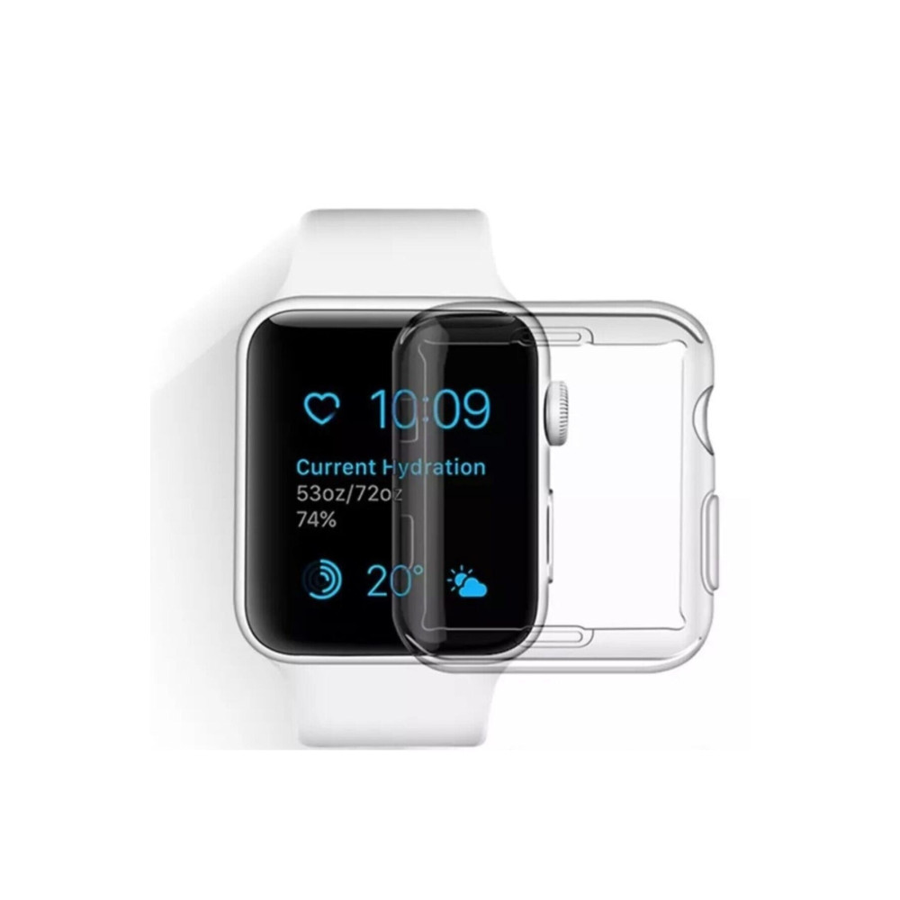 ucuzmi Apple Watch 1 2-3 Serisi ( 44mm ) 360 Tam Koruma Şeffaf Silikon Kılıf Premium Model Akıllı Saat Aksesuarı Fiyatı