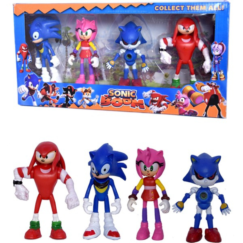 UDATOYS Kirpi Sonic Amy Knuckles Metal Sonik Boom 4lü Figür Oyuncak Seti - Renkli Oyuncak Fiyatı