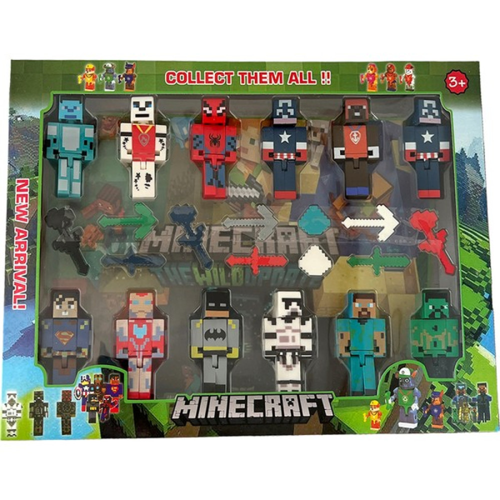 UDATOYS Minecraft Hulk Iron Man Örümcek Adam Vb Karakter Seti 23 Parça - Renkli Oyuncak Fiyatı