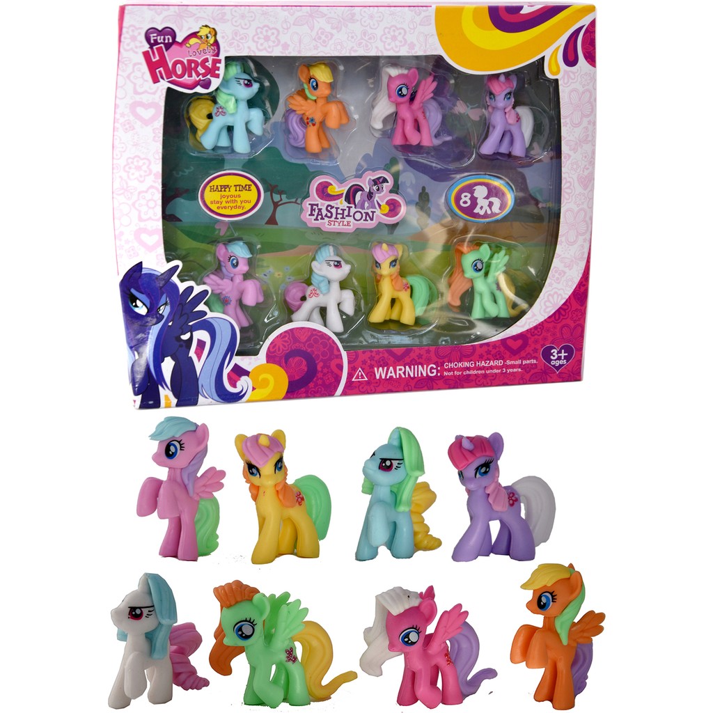 UDATOYS My Little Pony Oyuncak Pony At Karakter Figür Seti 8 Li Anne Bebek Oyuncak Fiyatı