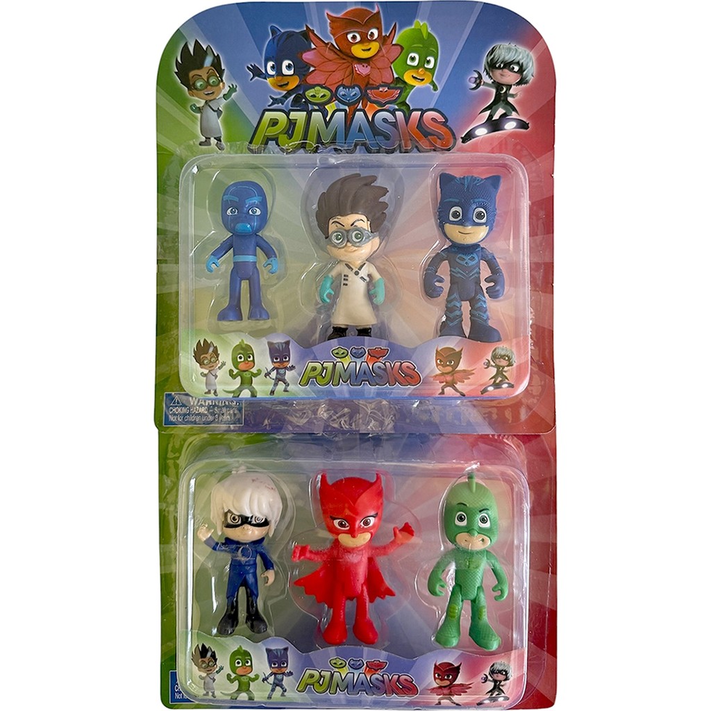 UDATOYS Pjmasks Pijamaskeliler Connor Greg Amaya Romeo Ninja Luna Oyuncak 6lı Karakter Seti 10 cm - renkli Anne Bebek Oyuncak Fiyatı