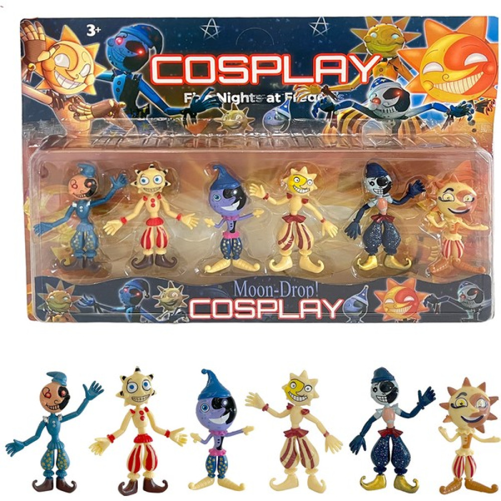 UDATOYS Sundrop Moondrop Freddy Cosplay Five Nights At Freddys Karakter Oyuncak Seti - Pastel Renkli Oyuncak Fiyatı
