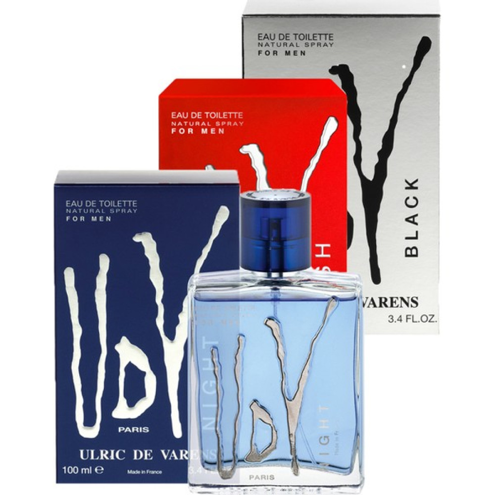 UDV Night, Black, Flash 3'lü Set (3X100ML EDT ) Erkek Parfüm Erkek Parfümleri Fiyatı