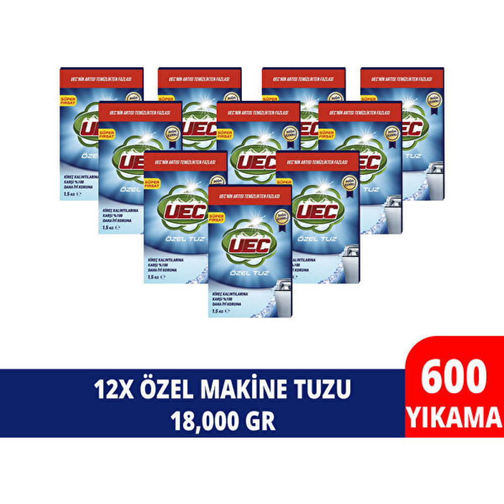 Uec Özel Tuz 1,5 kg Bulaşık Makinesi Tuzu X12 Bulaşık Yıkama Fiyatı