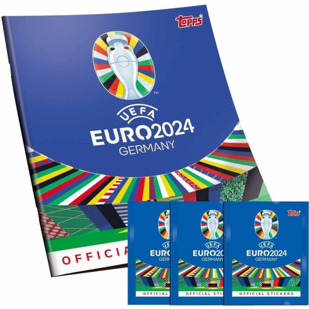 Uefa Euro 2024 Almanya Çıkartma Albümü ve 3 Paket Sticker - Renkli Oyun Takımları Fiyatı