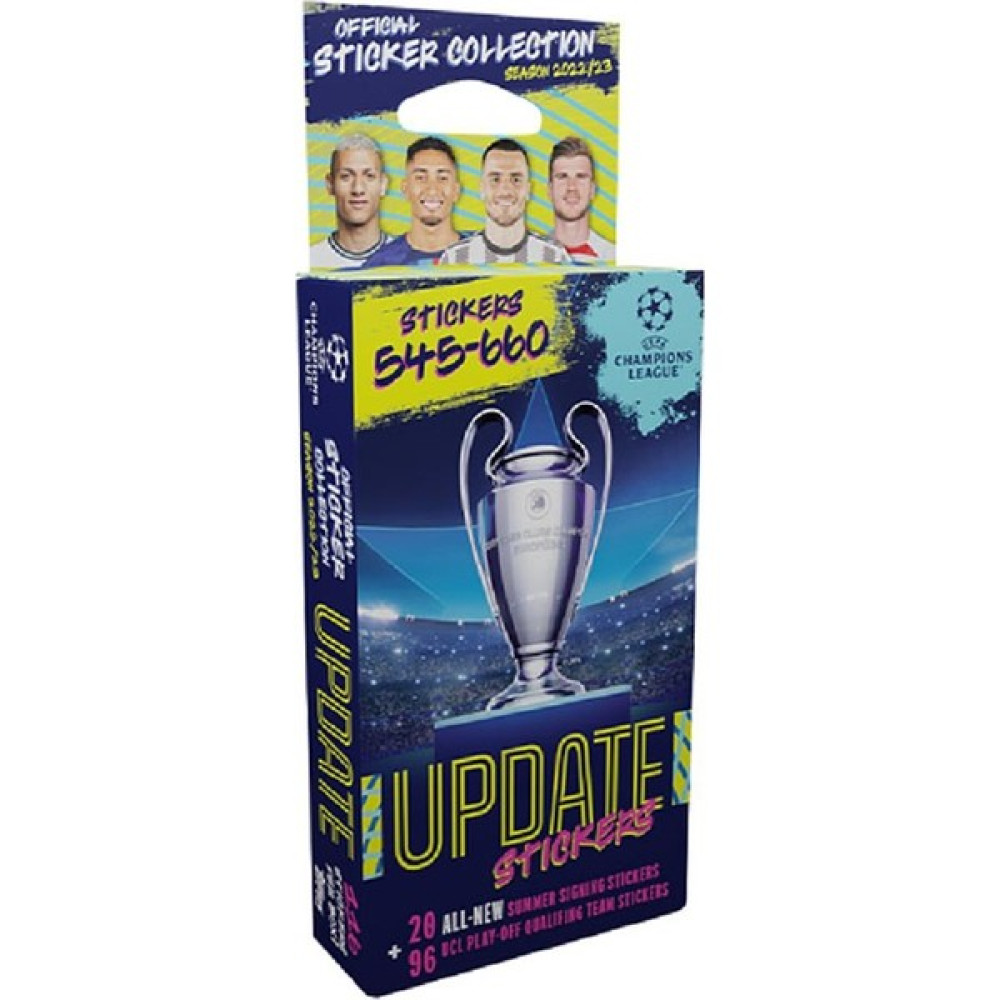Uefa Şampiyonlar Ligi Sticker 22/23 - Update Kutusu - 10 cm - Açık Gri Sticker Fiyatı