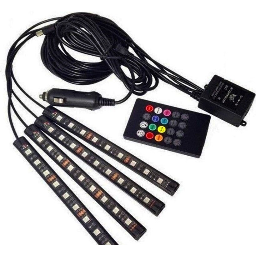 Ufak Tefek Şeyler Ayak Altı 12 LED Araç Içi Sese Duyarlı Rgb LED Kumandalı TV Aksesuarları Fiyatı