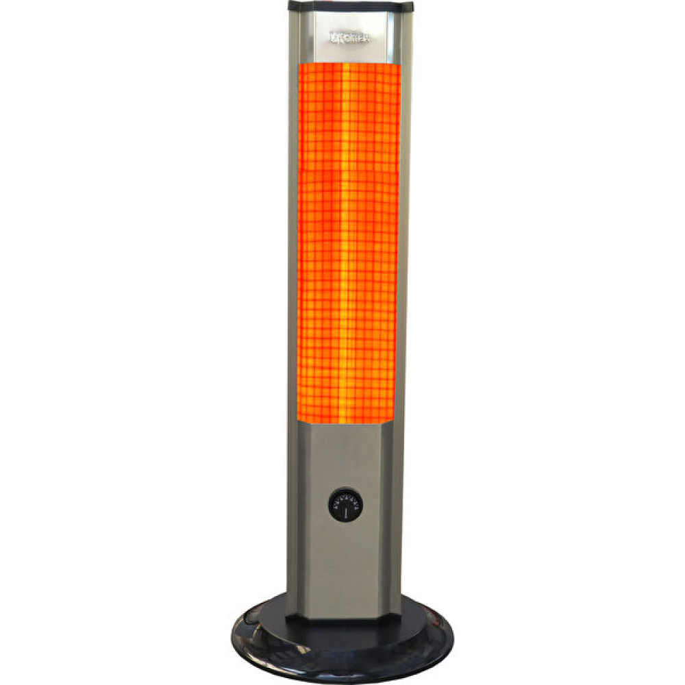 UFOMAX Kule Tipi TMR (Termostatlı) 2500W Carbonmatic Elektrikli Isıtıcı - INOX UC-410 - Gri Isıtıcılar Fiyatı